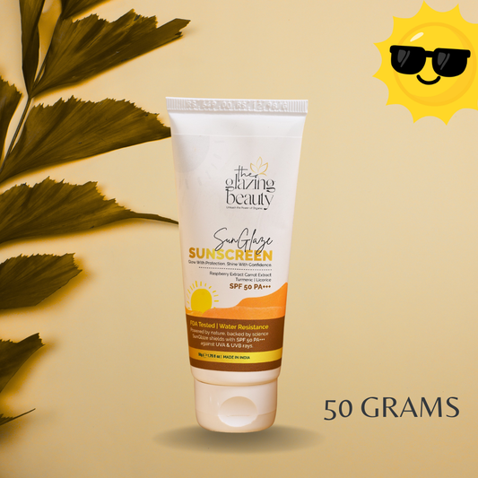 SunGlaze Sunscreen 50 Grams || UVA and UVB Rays Protection || SPF 50 PA+++