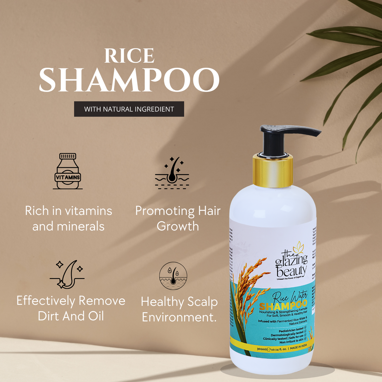 Rice Organic Shampoo And Conditioner Combo Pack @ 999