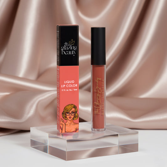 Coral Glow – Coral Brown Liquid Lipstick