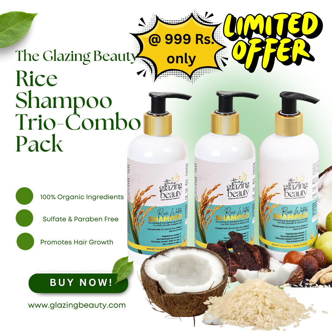 Organic Rice Shampoo Combo - Pack of 3 at 999