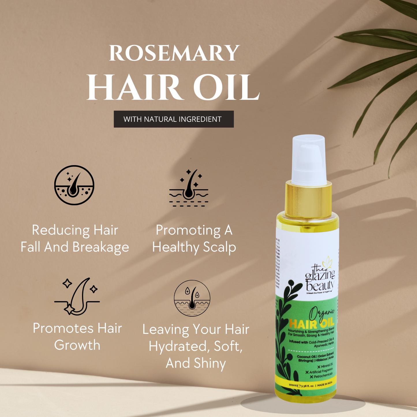 The Glazing Beauty Rice Shampoo & Hair Oil Combo