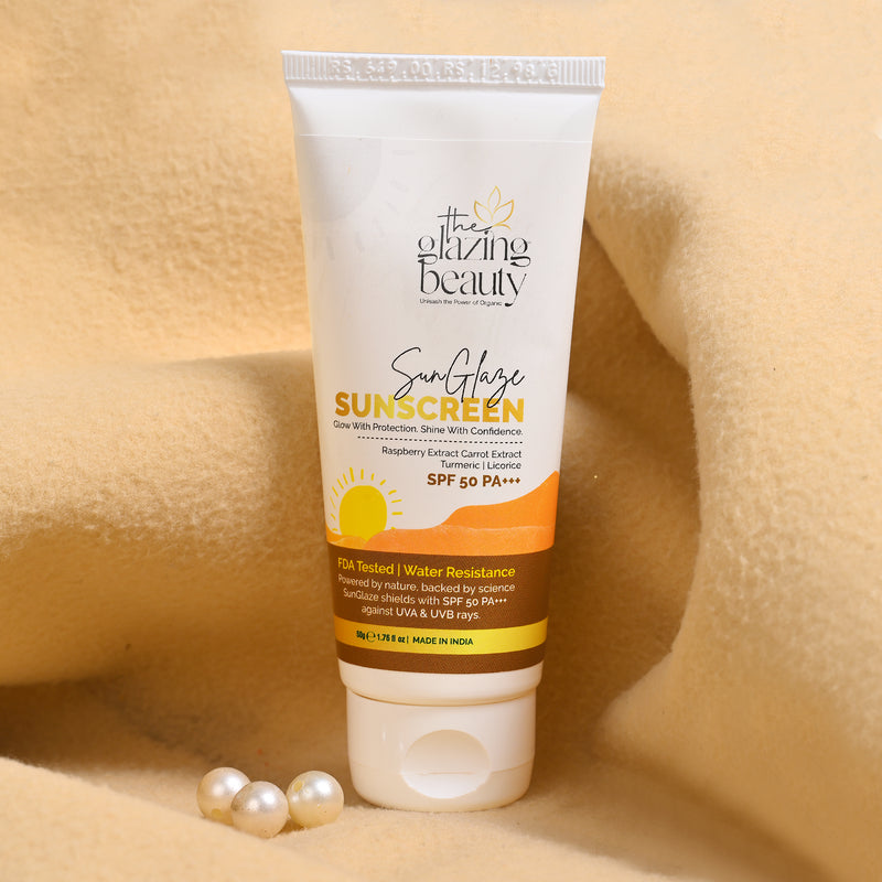 SunGlaze Sunscreen 50 Grams || UVA and UVB Rays Protection || SPF 50 PA+++