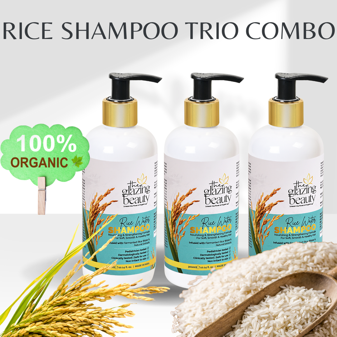 Organic Rice Shampoo Combo - Pack of 3