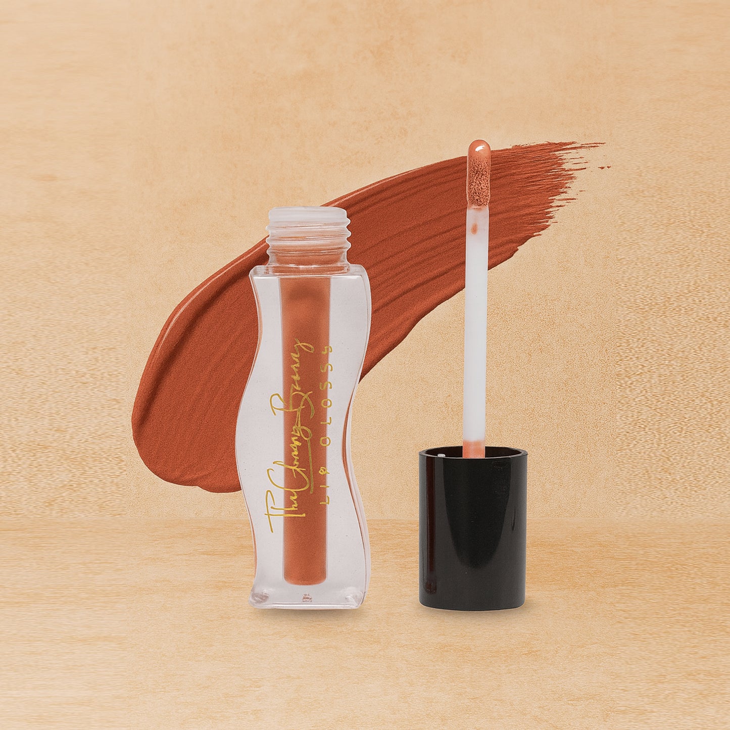Caramel Glow – Nude Brown LipGloss