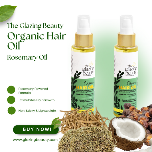 Organic Hair Growth Oil For Men and Women- Pack Of 2
