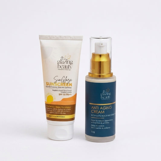 Anti-Aging Cream + SunGlaze Sunscreen SPF 50 PA+++