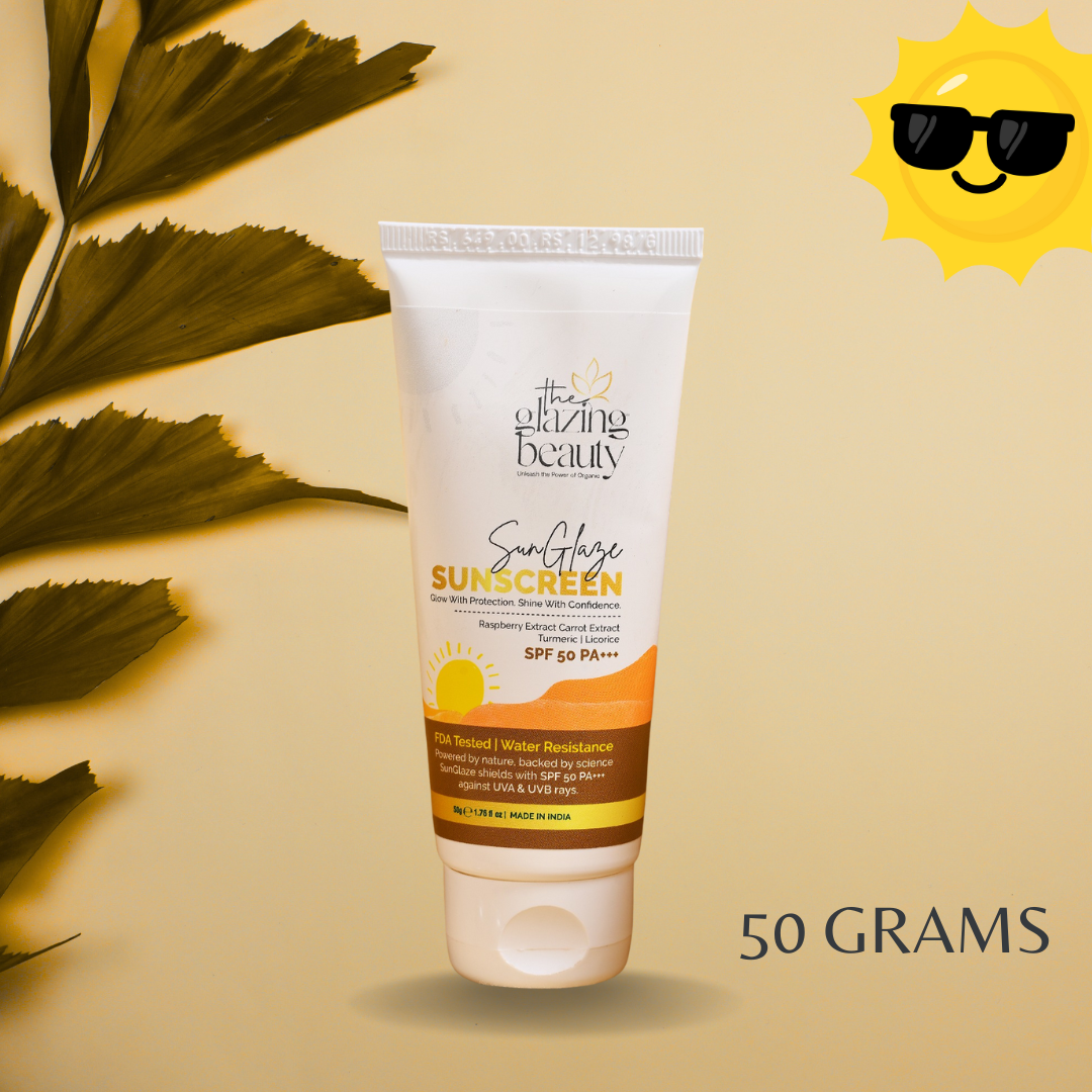 SunGlaze Sunscreen 50 Grams || UVA and UVB Rays Protection || SPF 50 PA+++