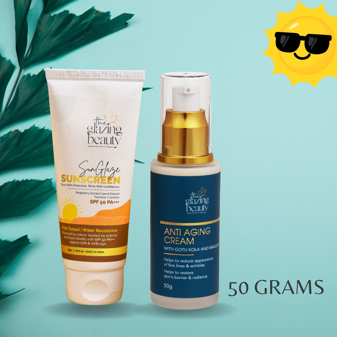 Anti-Aging Cream + SunGlaze Sunscreen SPF 50 PA+++
