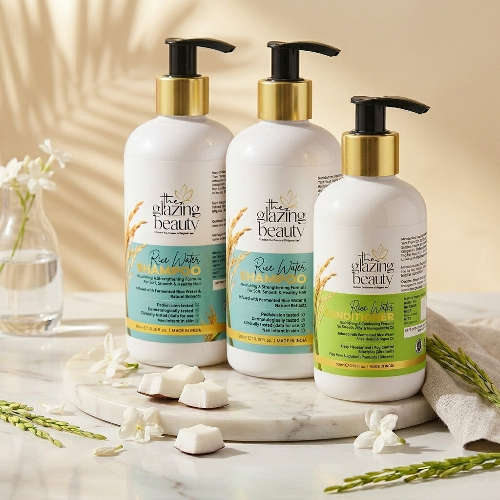 Rice Organic Shampoo And Conditioner Combo Pack