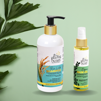 Rosemary Hair Oil & Rice Shampoo Combo