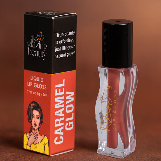 Caramel Glow – Nude Brown LipGloss