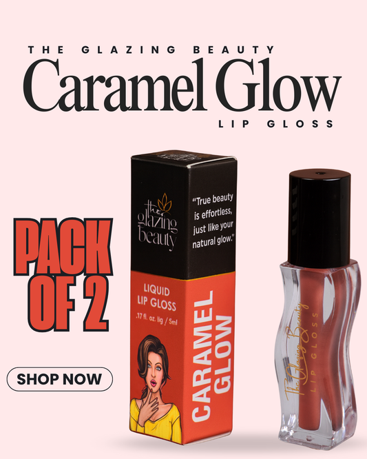 Caramel Glow – Nude Brown LipGloss Pack Of 2