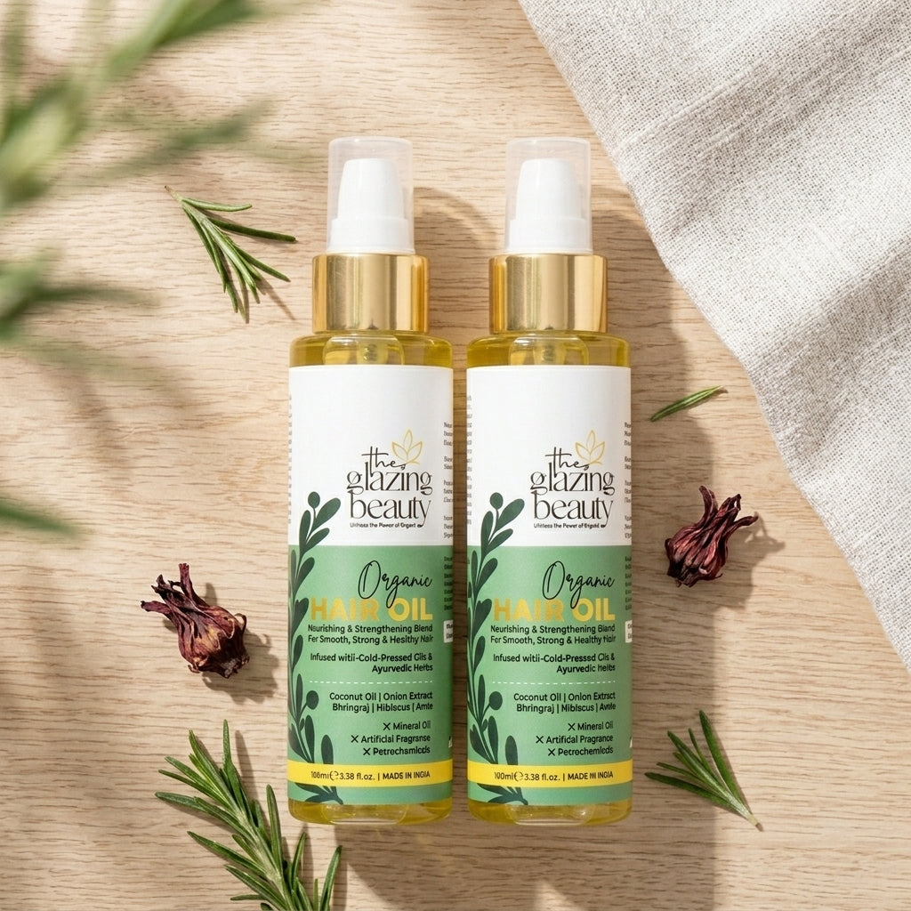 Organic Hair Growth Oil For Men and Women- Pack Of 2