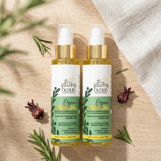 Organic Hair Growth Oil For Men and Women- Pack Of 2