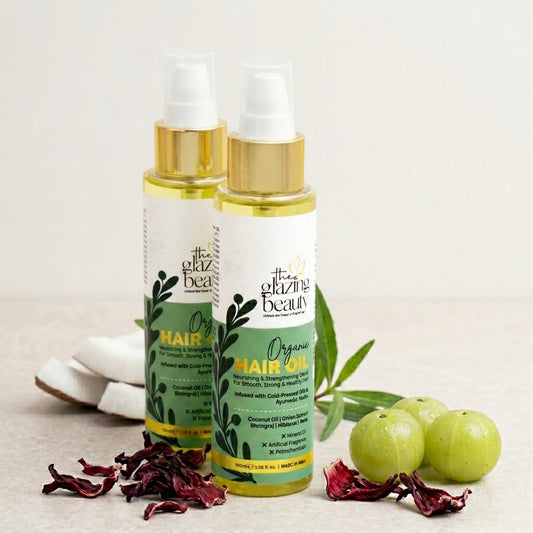 Organic Hair Growth Oil For Men and Women- Pack Of 2