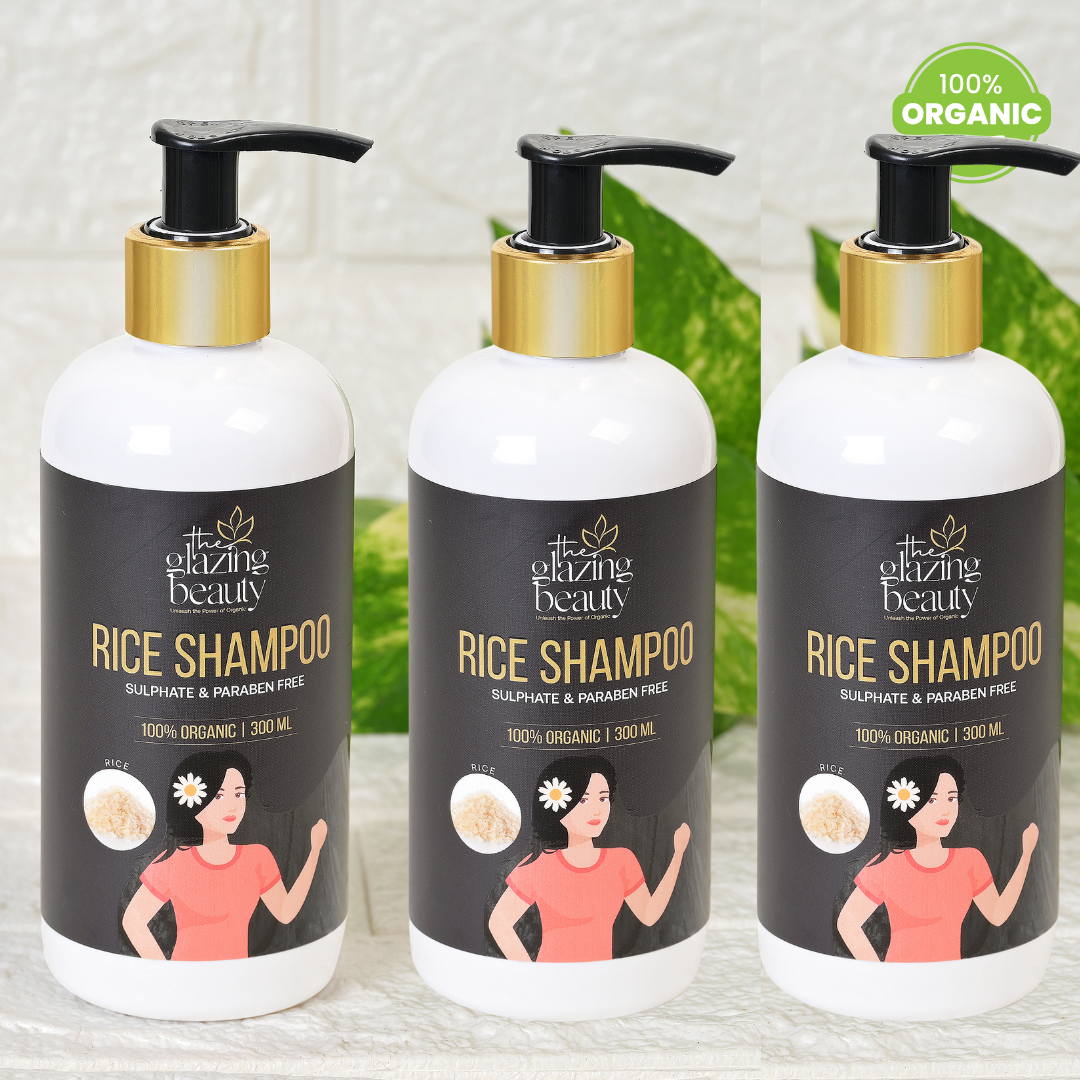 Organic Rice Shampoo Combo - Pack of 3