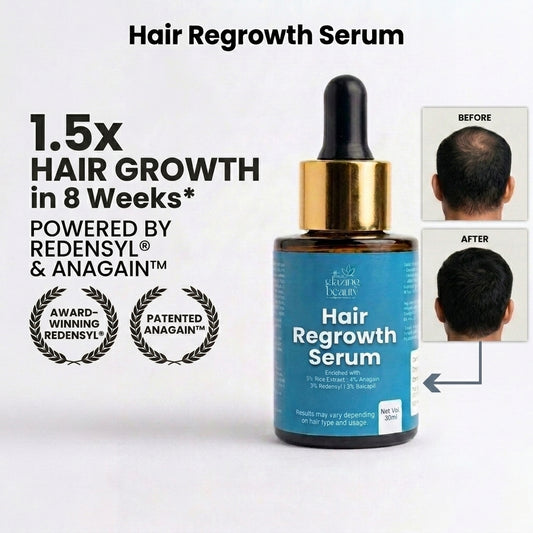 The Glazing Beauty Hair Regrowth Serum- 3% Redensyl, 4% Anagain & 3% Capilia Stem Cell Complex
